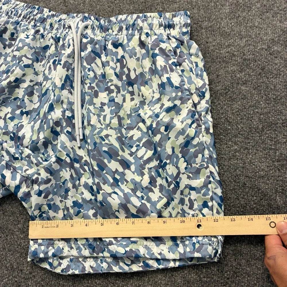 Nike Air Jordan Essentials Poolside Blue Camo Shorts Mens Large Mesh Lined